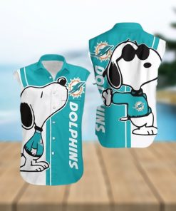 Miami Dolphins Snoopy Hawaiian Shirt For Men For Men