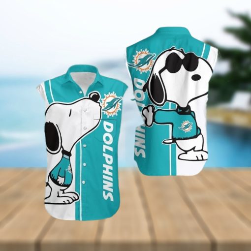 Miami Dolphins Snoopy Hawaiian Shirt For Men For Men