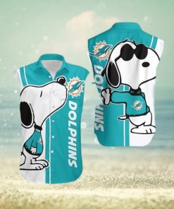 Miami Dolphins Snoopy Hawaiian Shirt For Men For Men