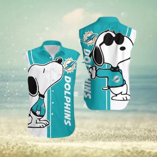 Miami Dolphins Snoopy Hawaiian Shirt For Men For Men