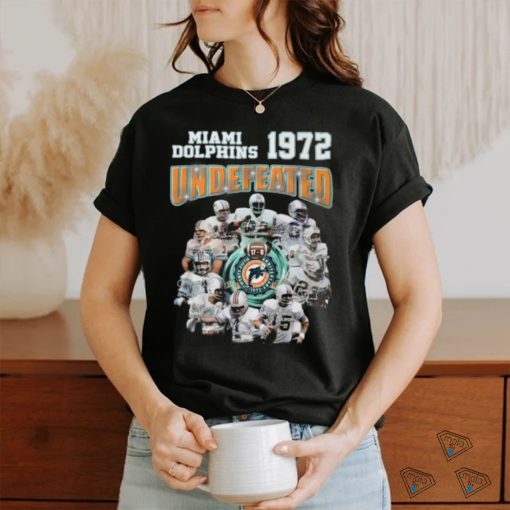 Miami Dolphins Twenty Fifth 1972 Anniversary Undefeated T Shirt