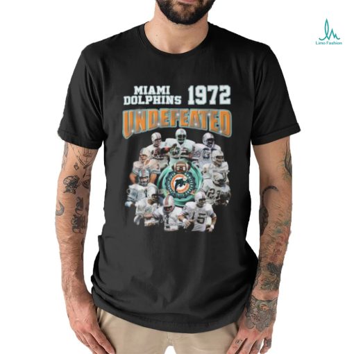 Miami Dolphins Twenty Fifth 1972 Anniversary Undefeated T Shirt