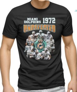 Miami Dolphins Twenty Fifth 1972 Anniversary Undefeated T Shirt