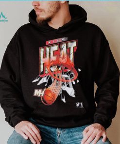 Mitchell & Ness Miami Heat Oversized Logo Short Sleeve Vintage T-Shirt