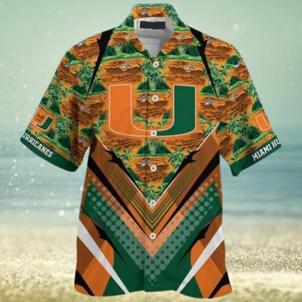 Miami Hurricanes Summer Hawaiian Shirt For Sports Fans This Season Gift For Fans 3d Miami Hurricanes Summer Hawaiian Shirt For Sports Fans This Season Gift For Fans 3d