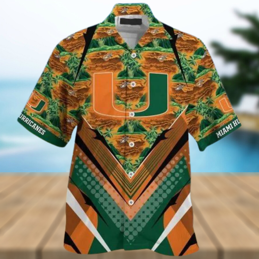 Miami Hurricanes Summer Hawaiian Shirt For Sports Fans This Season Gift For Fans 3d Miami Hurricanes Summer Hawaiian Shirt For Sports Fans This Season Gift For Fans 3d