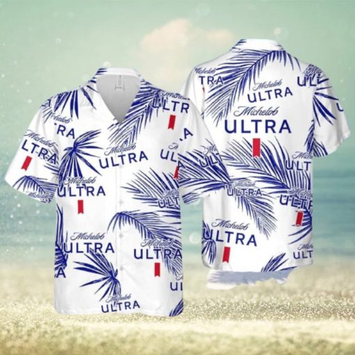 Michelob Ultra Beer Hawaiian Shirt Palm Leaves Pattern Beach Lovers Gift