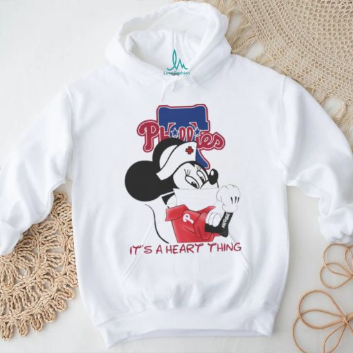 Mickey Mouse face mask it’s a heart things Philadelphia Phillies shirt