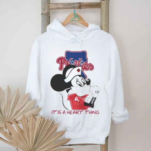 Mickey Mouse face mask it’s a heart things Philadelphia Phillies shirt