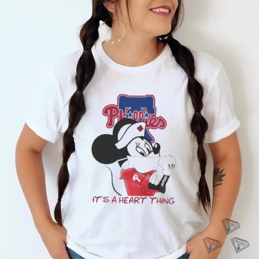 Mickey Mouse face mask it’s a heart things Philadelphia Phillies shirt
