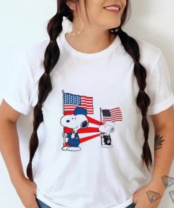 Military Snoopy American Flag Shirt