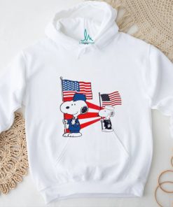 Military Snoopy American Flag Shirt