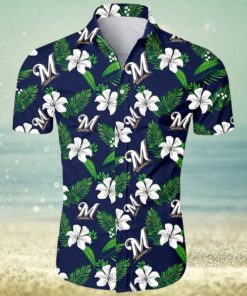 Milwaukee Brewers MLB Hibiscus Leaf Summer Hawaiian Shirt