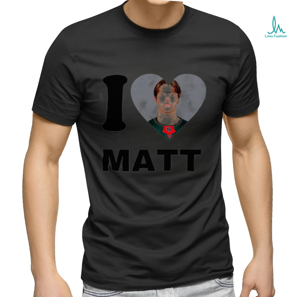 Minnesota Wild Matt Boldy I love Matt heart shirt - Limotees