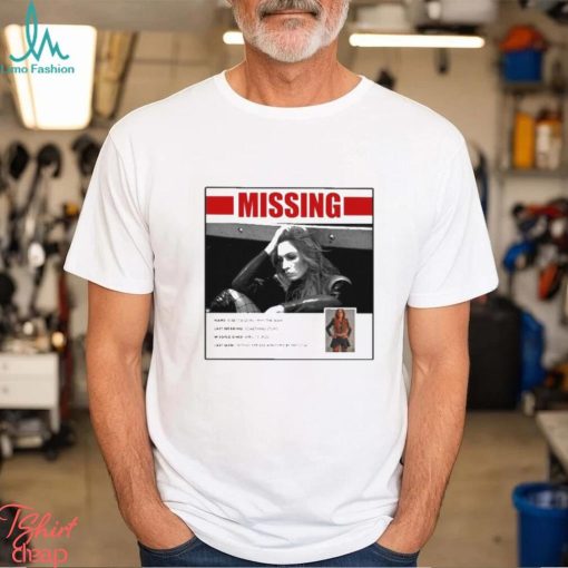 Missing Persons Poster For Becky Lynch Shirt