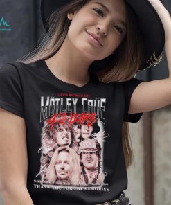 Mötley Crüe 40 years thank you for the memories signatures shirt