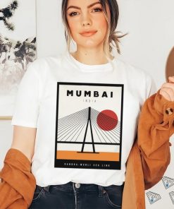 Mumbai India Bandra Worli Sea art shirt