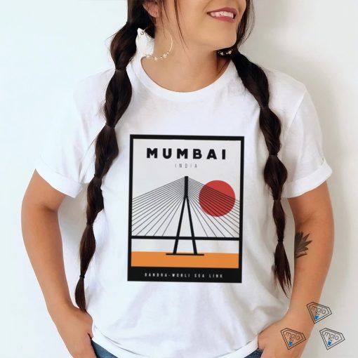 Mumbai India Bandra Worli Sea art shirt