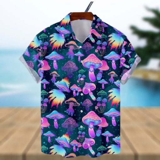 Mushroom Amazing Short Sleeve Aloha Hawaiian Shirt Summer Gift For Men And Women