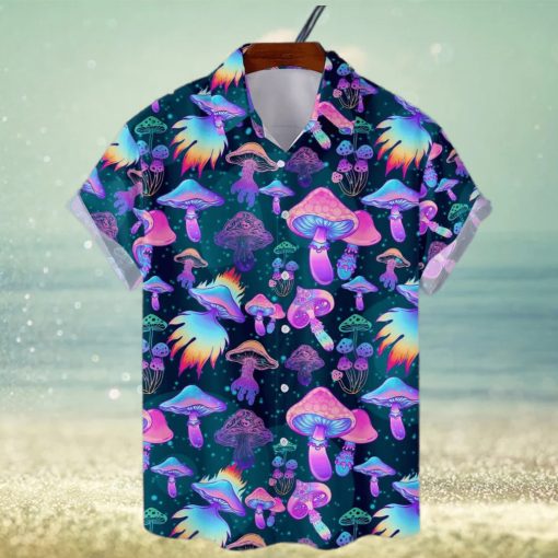 Mushroom Amazing Short Sleeve Aloha Hawaiian Shirt Summer Gift For Men And Women