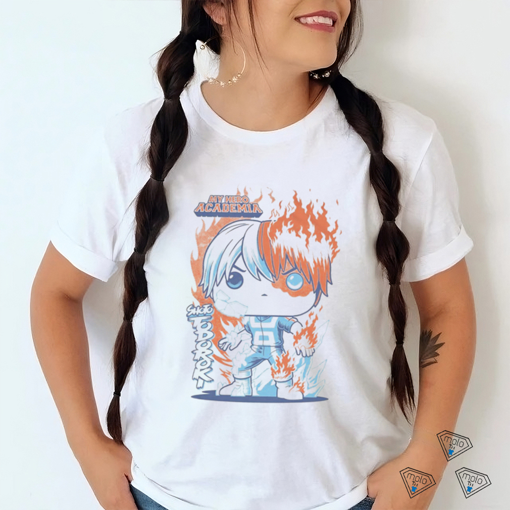 My Hero Academia Todoroki Adult Boxed Pop shirt My Hero Academia Todoroki Adult Boxed Pop shirt