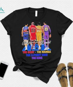 NBA Players The Goat The Mamba The 3 Point King, The King Signatures Shirt