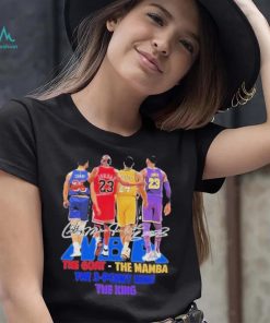 NBA Players The Goat The Mamba The 3 Point King, The King Signatures Shirt