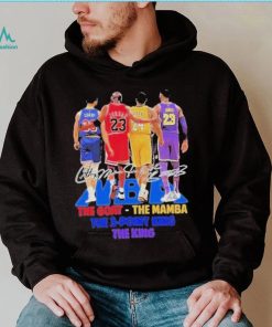 NBA Players The Goat The Mamba The 3 Point King, The King Signatures Shirt