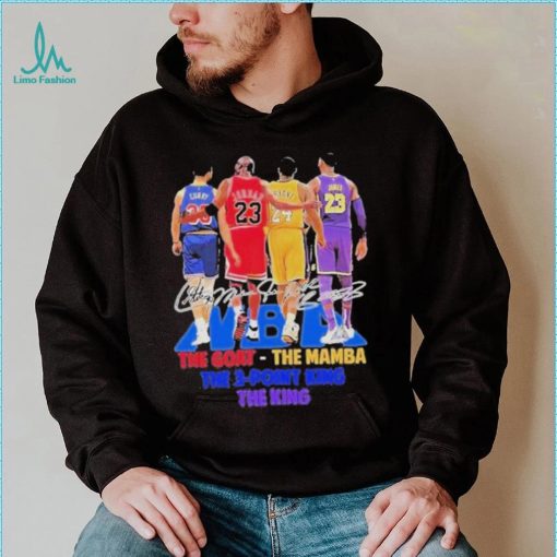 NBA Players The Goat The Mamba The 3 Point King, The King Signatures Shirt