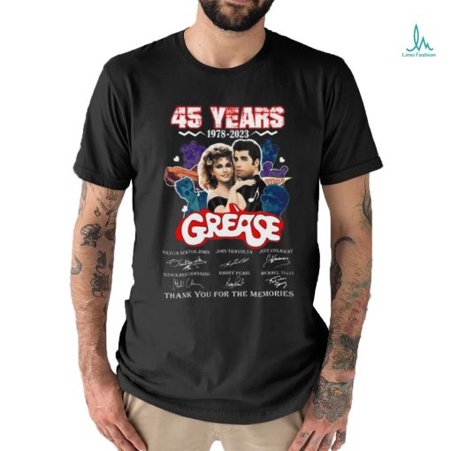 NEW 45 Years 1978 2023 Grease Thank You For The Memories T Shirt