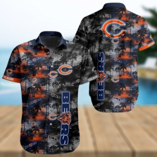 NEW FASHION 2023 Chicago Bears Hawaiian Shirts flower gift for summer