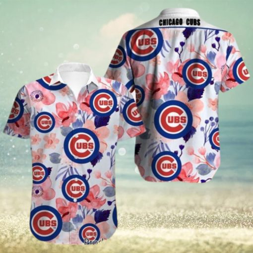 NEW FASHION 2023 Chicago Cubs Hawaiian Shirt flower summer style 1 gift for fans