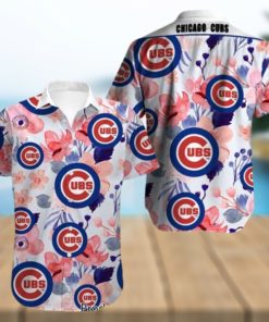 NEW FASHION 2023 Chicago Cubs Hawaiian Shirt flower summer style 1 gift for fans