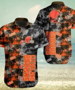 NEW FASHION 2023 Cleveland Browns Hawaiian Shirts flower gift for summer