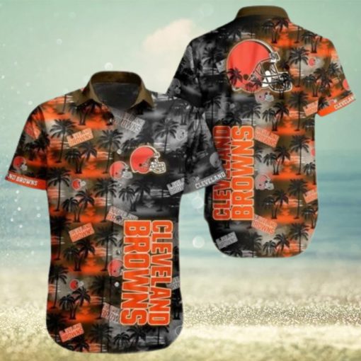 NEW FASHION 2023 Cleveland Browns Hawaiian Shirts flower gift for summer