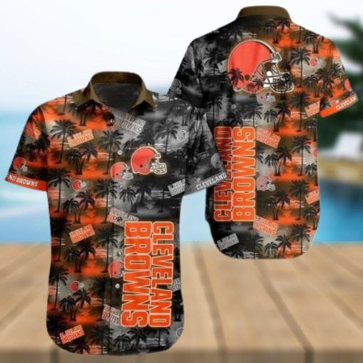 NEW FASHION 2023 Cleveland Browns Hawaiian Shirts flower gift for summer