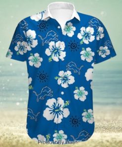 NEW FASHION 2023 Detroit Lions Hawaiian Shirt flower summer gift for fans