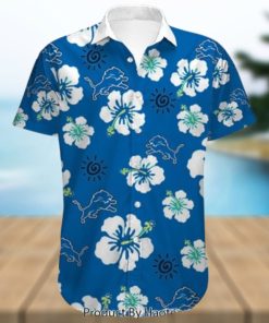 NEW FASHION 2023 Detroit Lions Hawaiian Shirt flower summer gift for fans