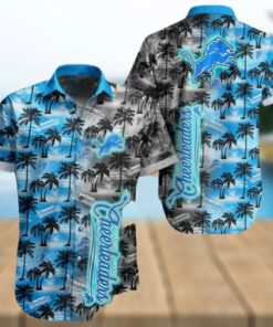 NEW FASHION 2023 Detroit Lions Hawaiian Shirts flower gift for summer