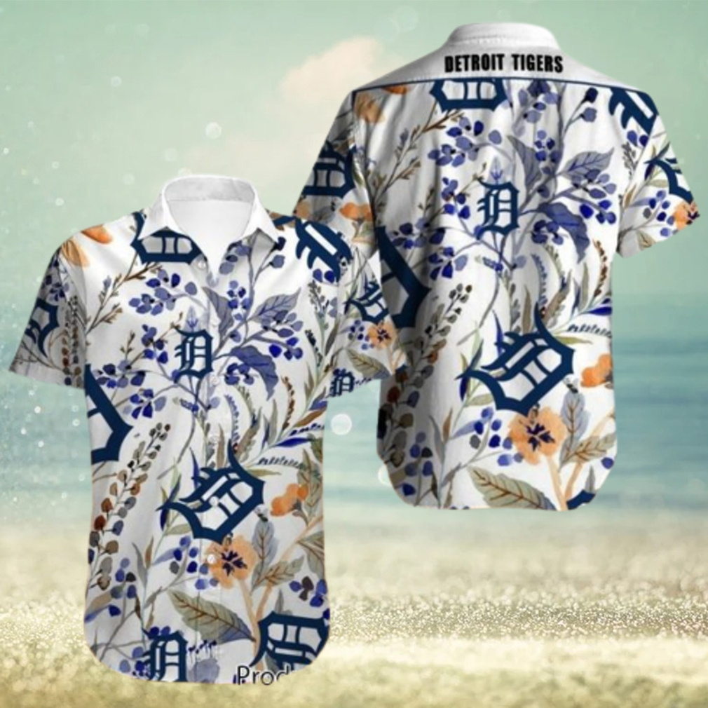 NEW FASHION 2023 Detroit Tigers Hawaiian Shirt flower summer gift for fans NEW FASHION 2023 Detroit Tigers Hawaiian Shirt flower summer gift for fans