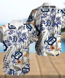 NEW FASHION 2023 Detroit Tigers Hawaiian Shirt flower summer gift for fans