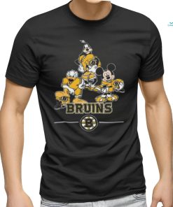NEW Fashion 2023 Boston Bruins Mickey Donald Goofy Fan T Shirt