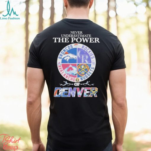Never Underestimate The Power Of Denver Sports Teams Shirt