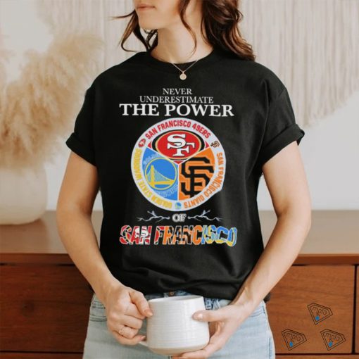 Never underestimate the power of San Francisco sports teams shirt