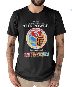 Never underestimate the power of San Francisco sports teams shirt