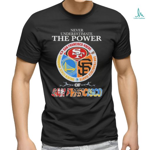 Never underestimate the power of San Francisco sports teams shirt