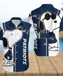 New England Patriot Snoopy Hawaiian Shirt For Men For Men