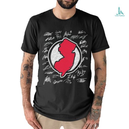 New Jersey Devils map signatures shirt