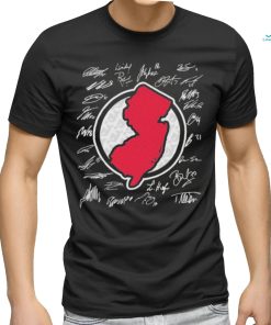 New Jersey Devils map signatures shirt