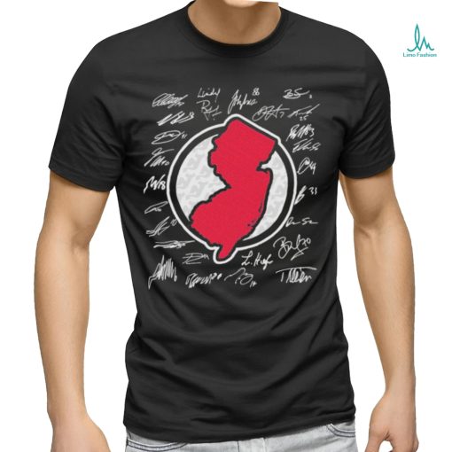 New Jersey Devils map signatures shirt